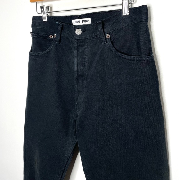 Re/Done | Vintage ReDone Levi’s High Rise Black Jeans Kendall Jenner 26 - Picture 2 of 13
